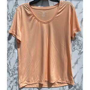 Athletic Works M (8-10) DriWorks Core SS Tee Apricot Delight Recycled Fiber